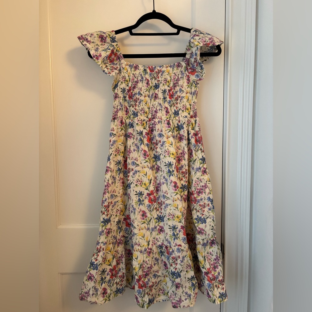 Big Kids Floral Ruffle Dress